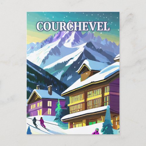 Courchevel Shining and Refinement in Paradise Postcard