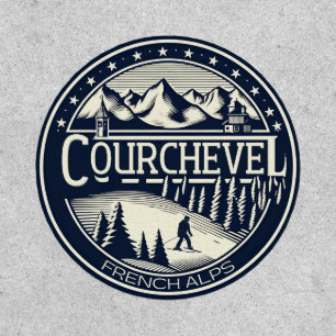 Courchevel ski resort in the french alps gifts  patch