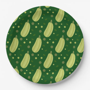 Courgettes Paper Plates