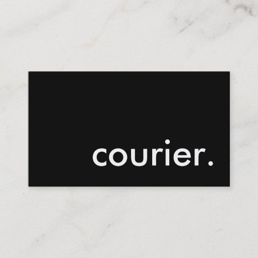Customizable courier. business cards