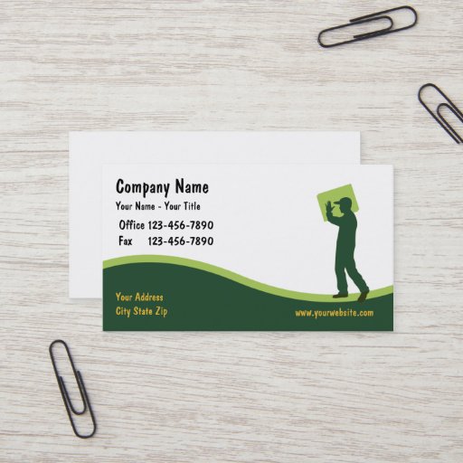 Customizable Courier Business Cards