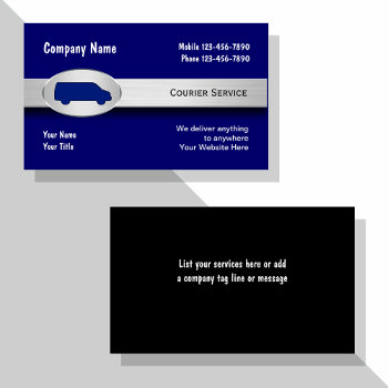 Courier Business Cards by Luckyturtle at Zazzle