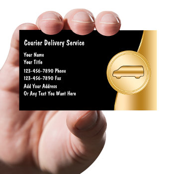 Courier Delivery Business Cards by Luckyturtle at Zazzle