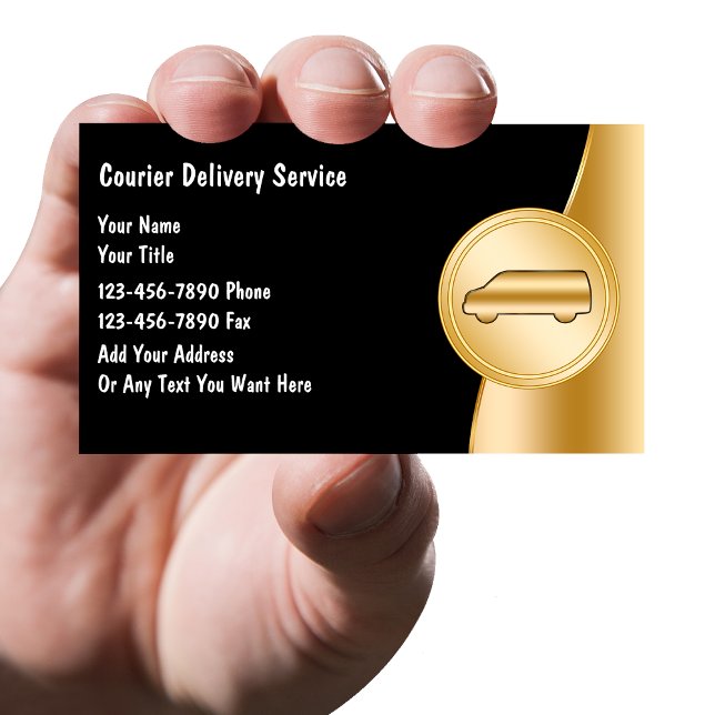Courier Delivery Business Cards (Creator Uploaded)
