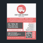 Courier Delivery Logo, Courier Service Advertising Flyer<br><div class="desc">Courier Delivery Logo,  Courier Service Advertising Flyer by The Business Card Store.</div>