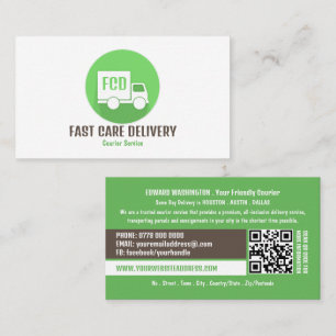 Courier Delivery Logo, Courier Service Business Card