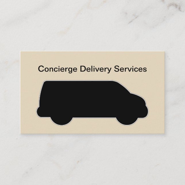 Courier Delivery Services Business Card (Front)