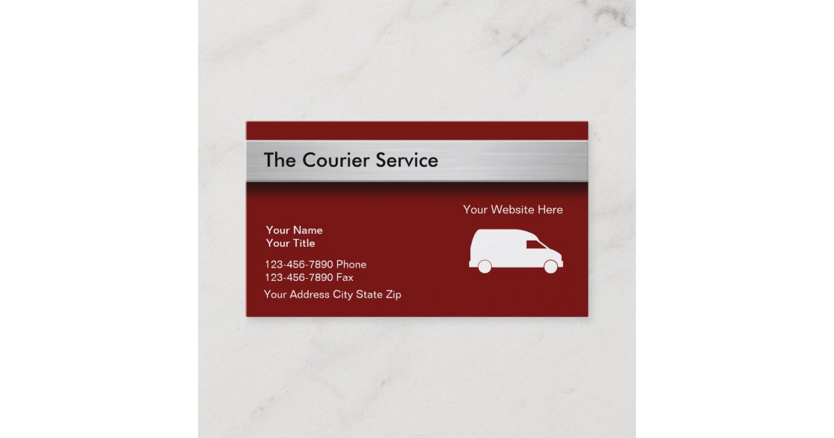 Courier Package Delivery Services Business Card