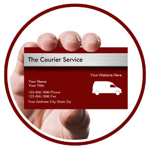 Courier Package Delivery Services Business Card