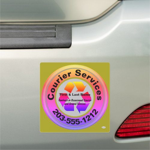 Courier Service Auto Magnet _ HAMbWG