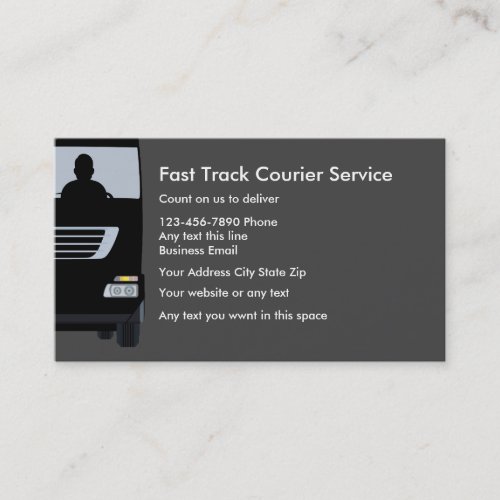 Courier Service Business acards Business Card