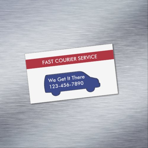 Courier Service Magnetic Business Card