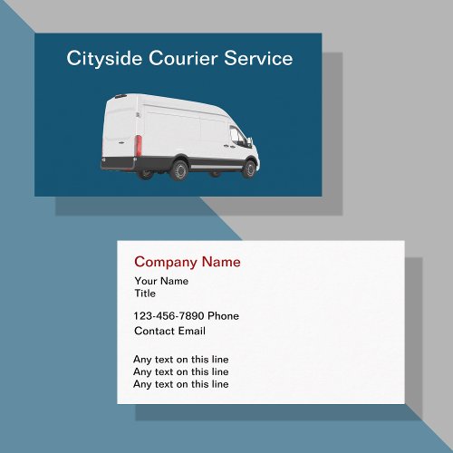Courier Service Two Side Business Cards
