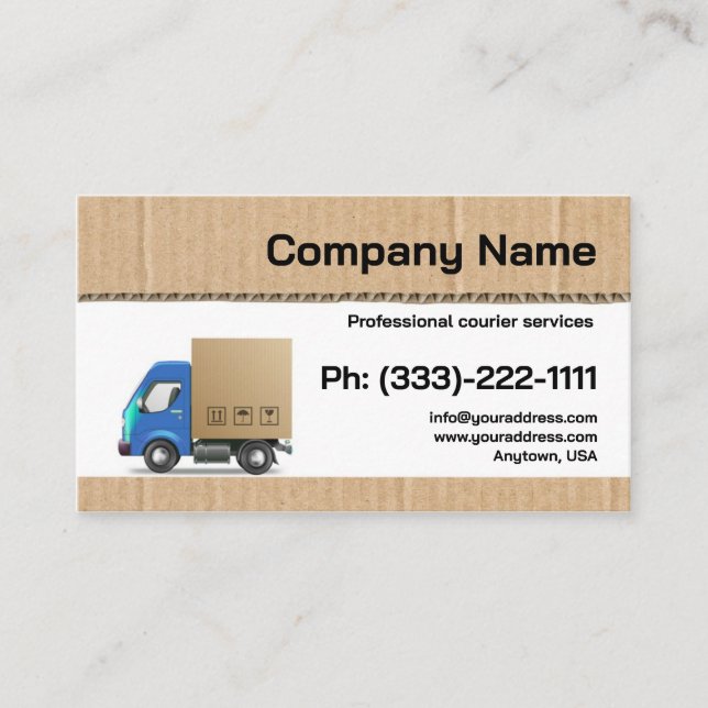 Courier Services Business Card (Front)