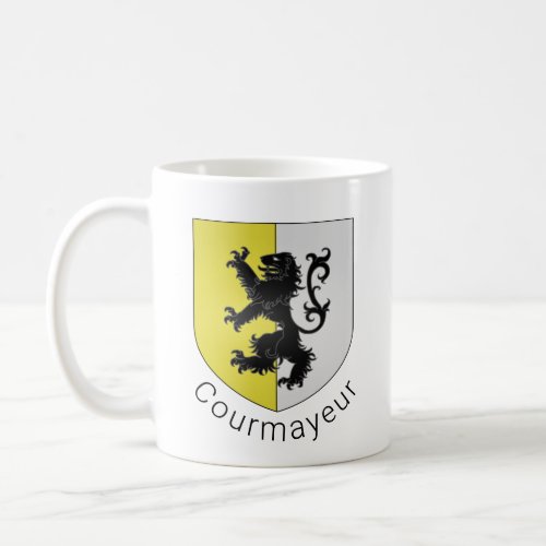 Courmayeur coat of arms Val dAosta Coffee Mug