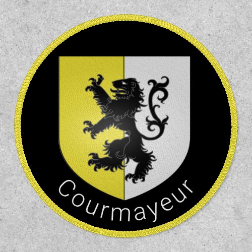 Courmayeur coat of arms Val dAosta Patch