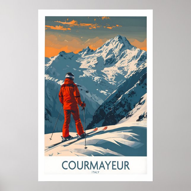 Courmayeur Wall Art Print - Italy 1 (Front)