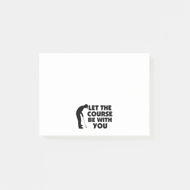 Course Be With You Golfing Post-it Notes (Front)