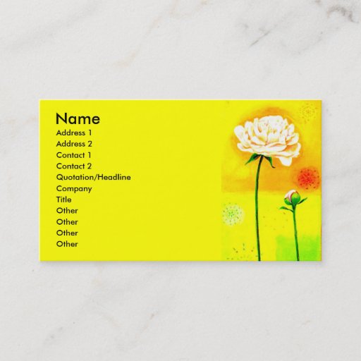 Customizable Course of Bloom Business Card Templates
