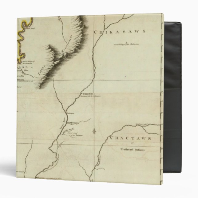 Course Of The River Mississipi 3 Ring Binder (Front/Inside)
