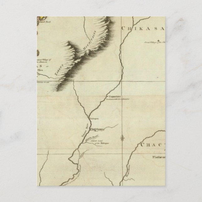 Course Of The River Mississipi Postcard (Front)