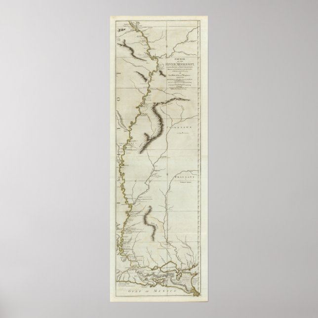 Course of the River Mississipi Poster (Front)