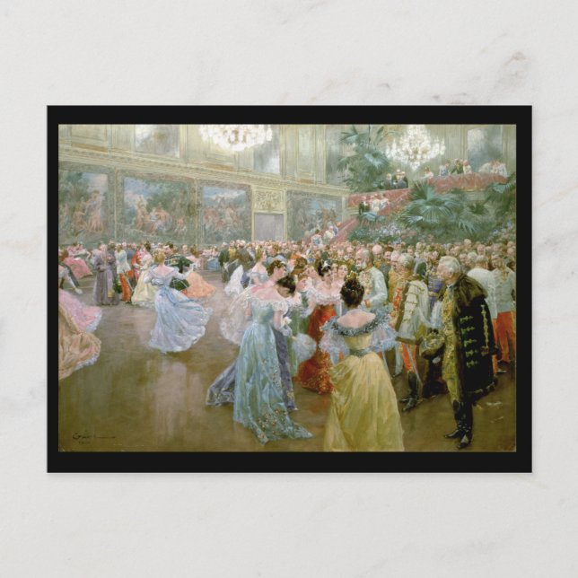 Court Ball at the Hofburg, 1900 Postcard (Front)
