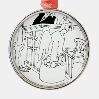 Court Cartoon 5621 Metal Ornament