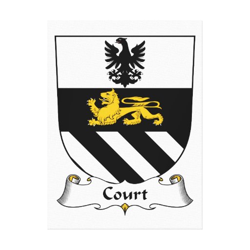 Court Family Crest Canvas Print | Zazzle