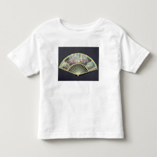 Court Fan, French, 18th century  (ivory and w/c on Toddler T-shirt