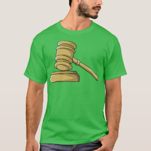 Court Gavel Judge Trial Judges Lawyer T-Shirt