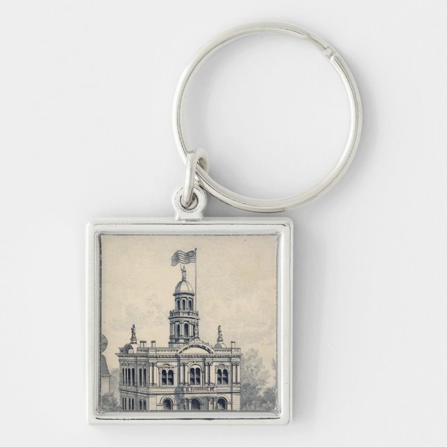 Court House, Fresno Keychain (Front)
