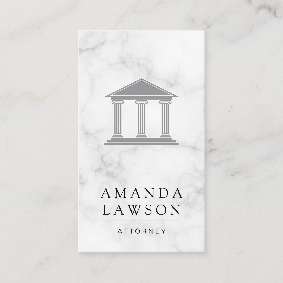 Court House Marble Lawyer Appointment Card Zazzle