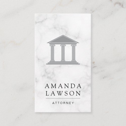 Court House  Marble  Lawyer Appointment Card