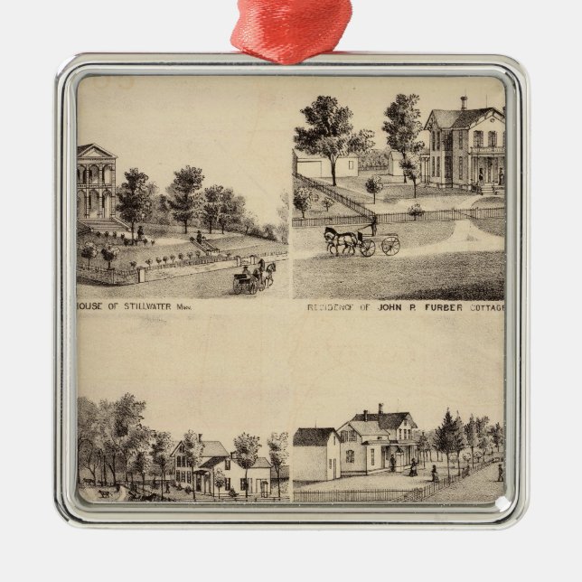 Court House of Stillwater, Minnesota Metal Ornament (Front)