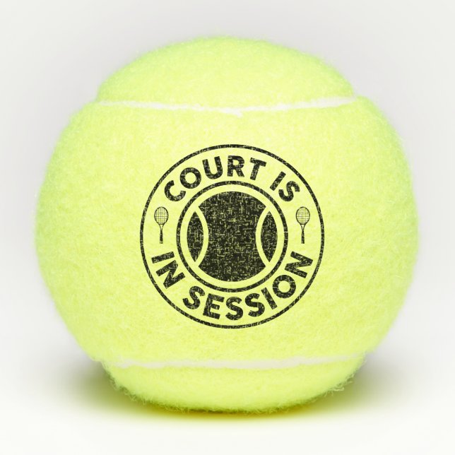 Court Is In Session Tennis Balls (Front)