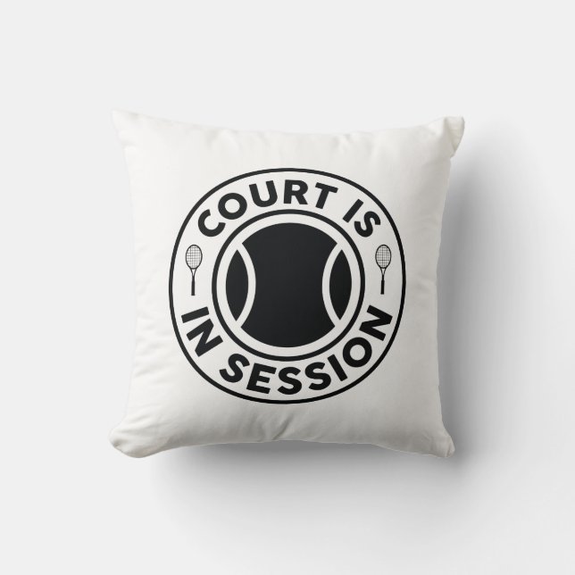 Court Is In Session Throw Pillow (Front)