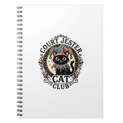 Court Jester Cat Funny Cat Lover Design - Court Je Notebook