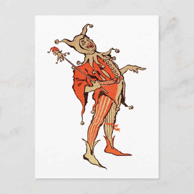 Court Jester Illustration Postcard (Front)