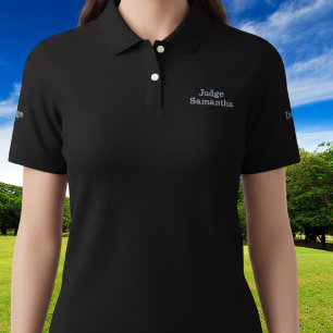 Court Judge Personality Embroidered Polo Shirt