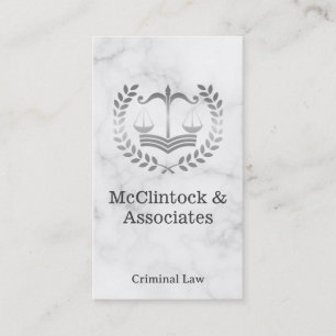 Court Lawyer Legal Appointment Card