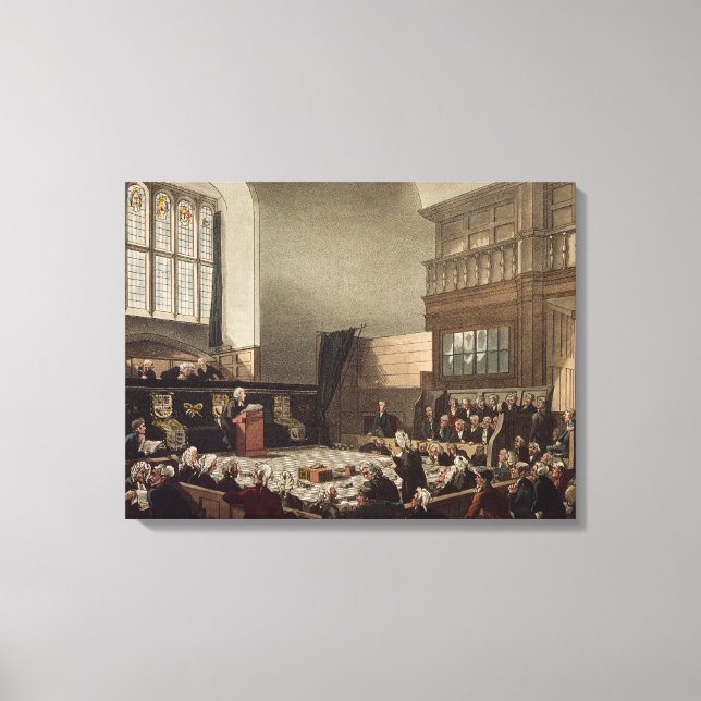 Court of Exchequer, Westminster Hall Canvas Print (Front)