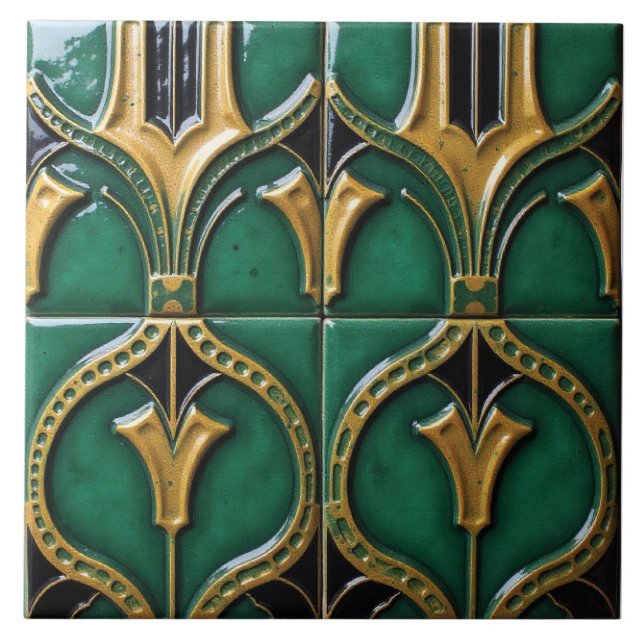 Court of the Jade Scepter Ceramic Tile (Front)