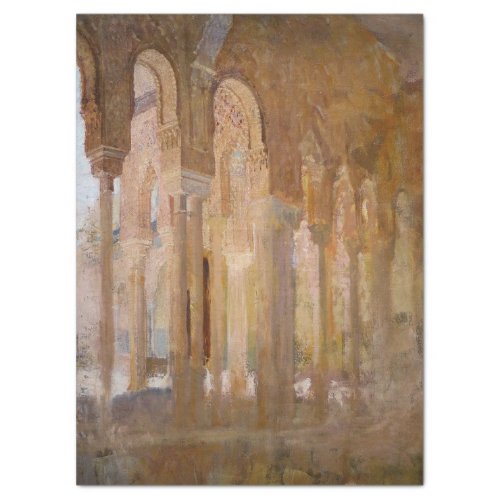 Court of the Lions Alhambra by Henri Regnault Tissue Paper