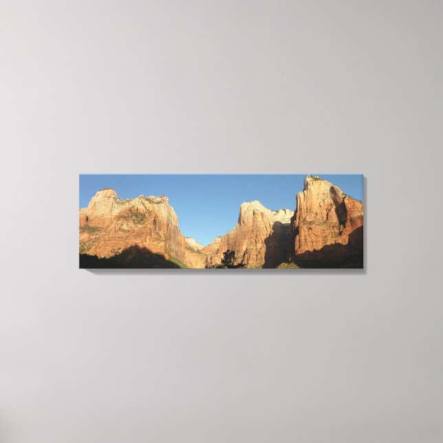 Court of the Patriarchs I at Zion National Park Canvas Print (Front)