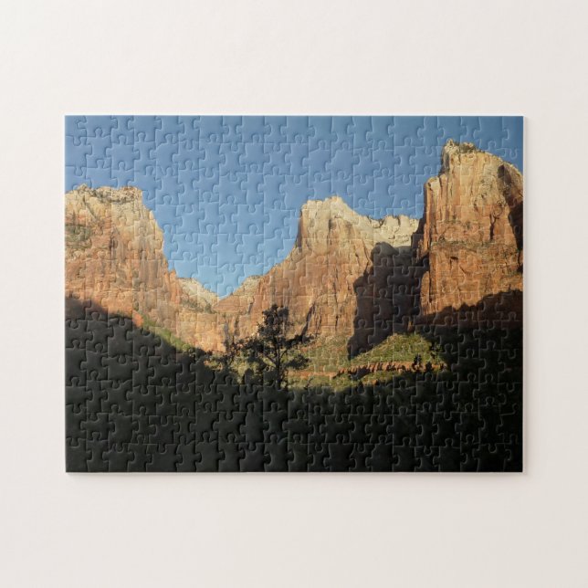 Court of the Patriarchs I at Zion National Park Jigsaw Puzzle (Horizontal)