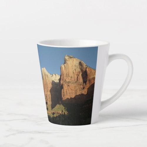 Court of the Patriarchs I at Zion National Park Latte Mug