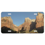 Court Of The Patriarchs I At Zion National Park License Plate at Zazzle