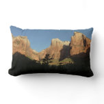 Court of the Patriarchs I at Zion National Park Lumbar Pillow
