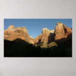 Court of the Patriarchs I at Zion National Park Poster
